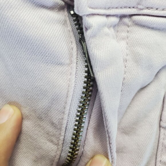 Buffalo David Bitton Pants Womens Size 16 Lilac Purple Brigette High Rise Crop - Picture 11 of 13